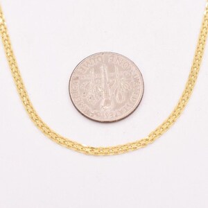 Collana A Catena Bismark Bizmark Da 2 Mm In Oro Giallo 14K E Argento - Foto 10