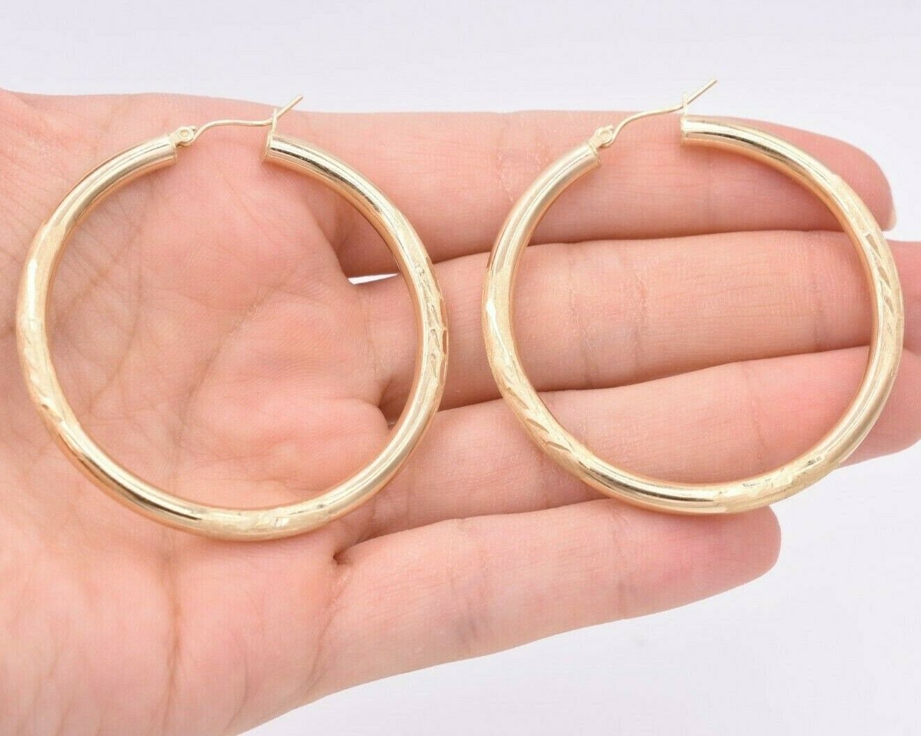 Große Creolen Gold Mit Großer Opal Perle