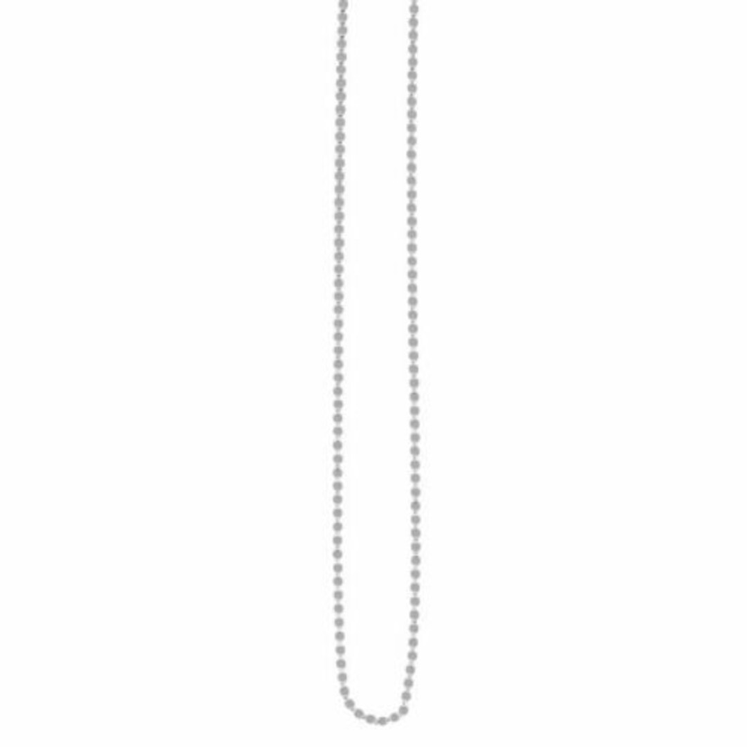 2.2mm Oval Mirror Chain Necklace Real 14K White Gold Etsy