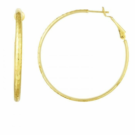 Omega back hotsell hoop earrings