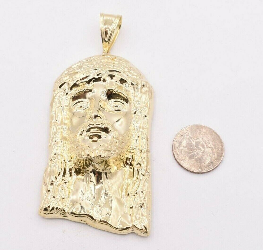 10k Gelbgold Solide & Hochglanz Poliert Leidenschaft Kreuz Charm