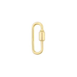 May include: Gold-toned metal lobster clasp with a rounded barrel. This clasp is a popular choice for jewelry making and can be used to connect chains, cords, or other jewelry components.