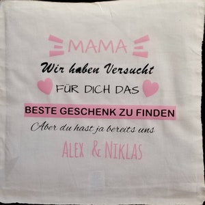 Decoration Pillow Personalized Mom/Dad Cotton image 1