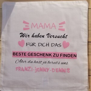 Decoration Pillow Personalized Mom/Dad Cotton image 2