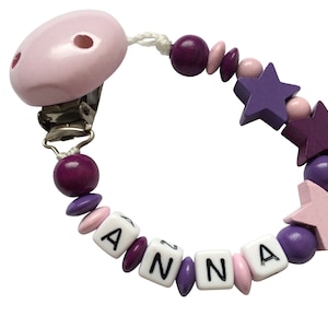 Schnuller necklace with names