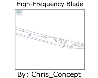 High-frequency Blade(HF Blade) PDF Pattern Blueprint (Metal Gear)