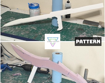 Forearm Blade Sword (2 included) TEMPLATE / PDF