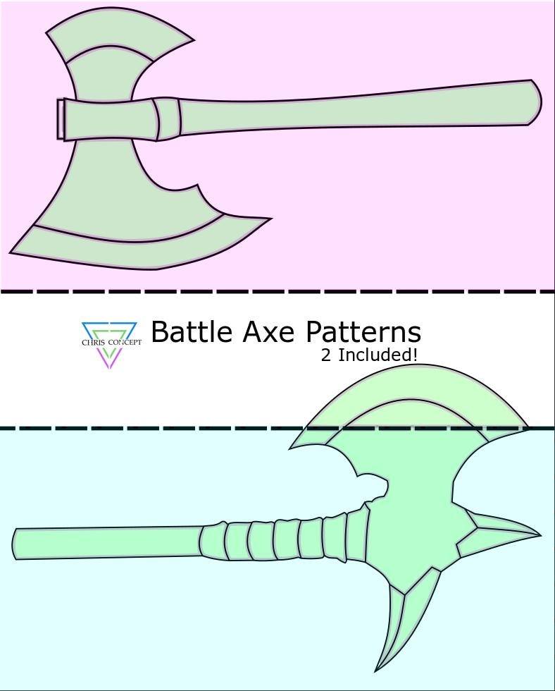 Battle Axe Pack! PDF / Template - Etsy
