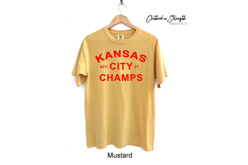 KC Pride T-Shirt to Wear on Game Day supporting KC Chiefs in the Big Game Kansas City Champs graphic unisex Comfort Colors tee for Chiefs