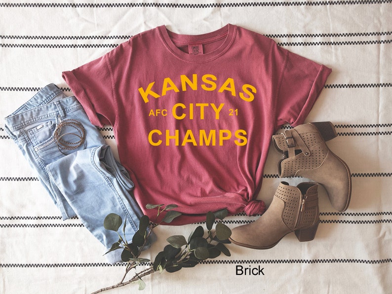 KC Pride T-Shirt to Wear on Game Day supporting KC Chiefs in the Big Game Kansas City Champs graphic unisex Comfort Colors tee for Chiefs