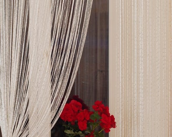 Thread curtains Lurex 3mx2.8m. Thread curtain. Doorway curtain. Curtain with lurex. Window treatment Room divider curtain Wedding decor.