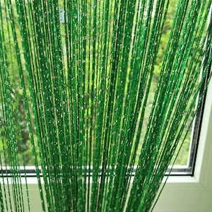 Doorway curtain. Room divider. Thread curtain Lurex 3mx3m. Thread curtain. Curtain with lurex. Window treatment Room divider curtain.
