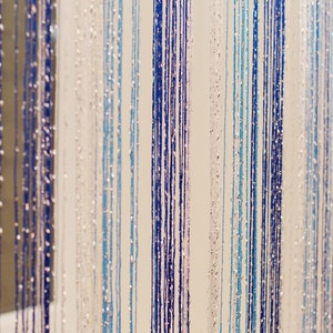 Thread Curtain Lurex 118&quot;х112&quot; (3mх2,8m). Window curtains. Door curtain. Doorway curtain. Room divider.