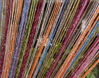 Thread Curtain Lurex 118"х112" (3mх2,8m). Room divider curtain, Window curtains, doorway curtain, window treatment