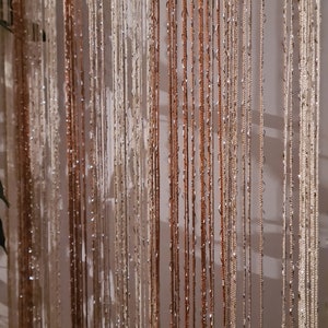 Thread curtain. Room divider. Curtain with lurex window treatment. Room divider curtain. Thread Curtain Lurex 118&quot;х112&quot; (3mх2,8m)