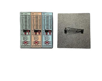Old School NYC Bus Transfer Enamel Pin