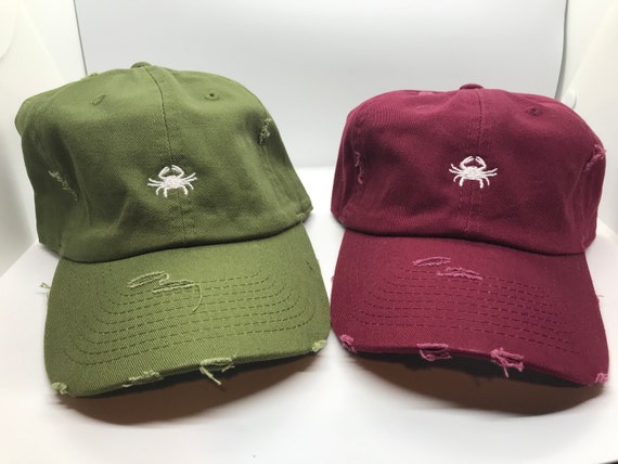 Crab Baseball Hat Purple Crab Hat 