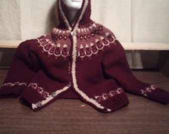 Traditional Norwegian sweater wool kids unisex