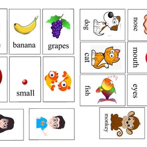 Palfish Trial Flashcards - Kindergraten and PreK - ESL Classroom Ready! - Print and Cut!