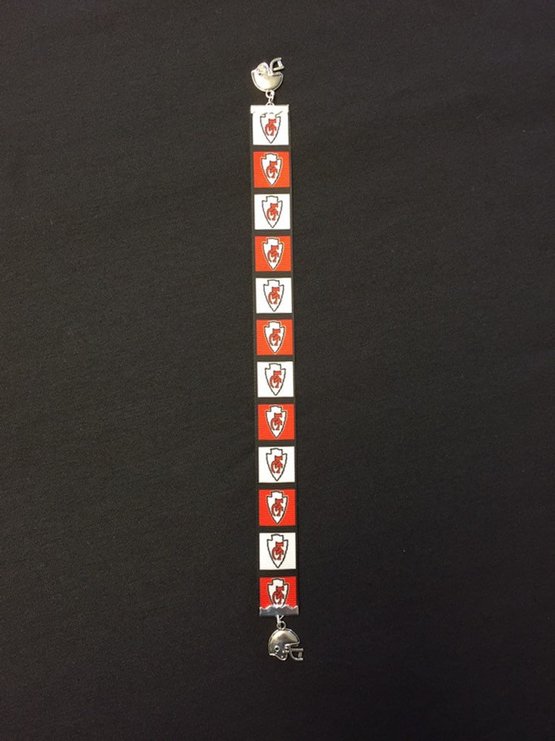 Kansas City Chiefs Inspired Ribbon Bookmark Football Ribbon | Etsy