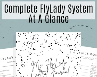FlyLady Control Journal: Complete System, Editable PDF (US Letter, A4)