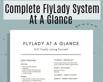 FlyLady modifiable imprimable, journal de contrôle, FlyLady, programme de nettoyage, FlyLady imprimable, liste de contrôle propre, PDF, lettre US, A4, modifiable