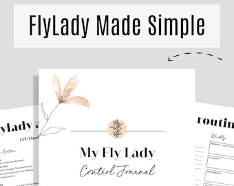 FlyLady Control Journal Editable, FlyLady, Cleaning Schedule, FlyLady Printable, Clean Checklist, PDF, US Letter Only, Editable