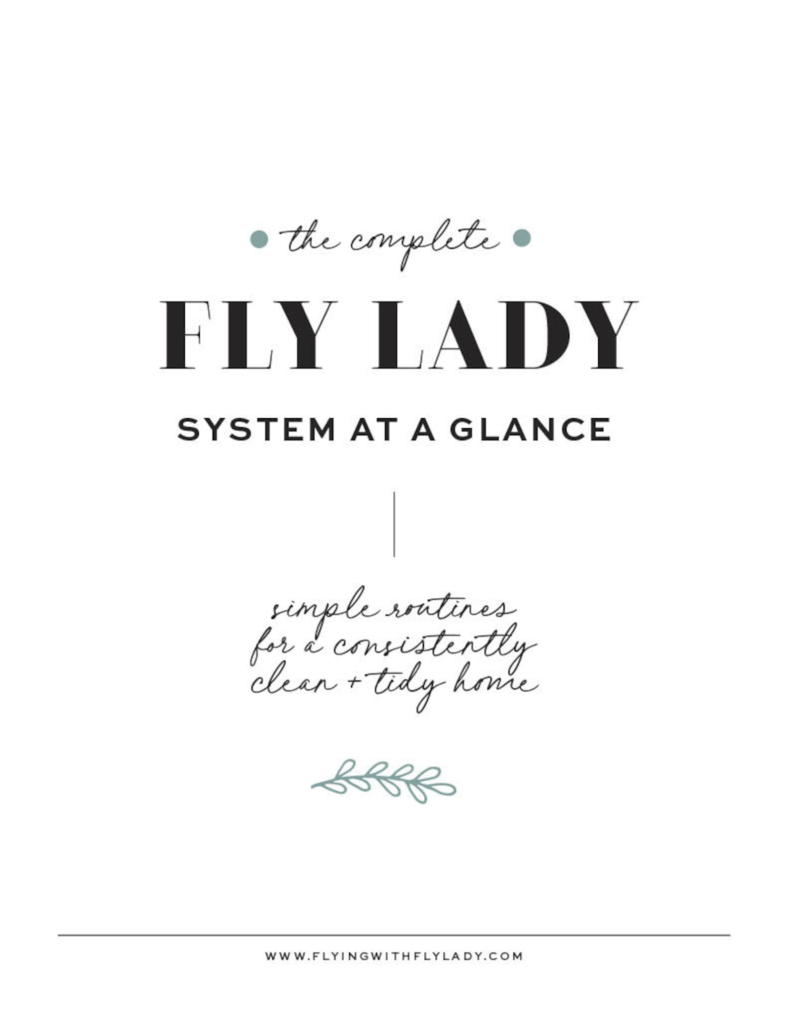 Flylady flylady control journal cleaning schedule flylady routines