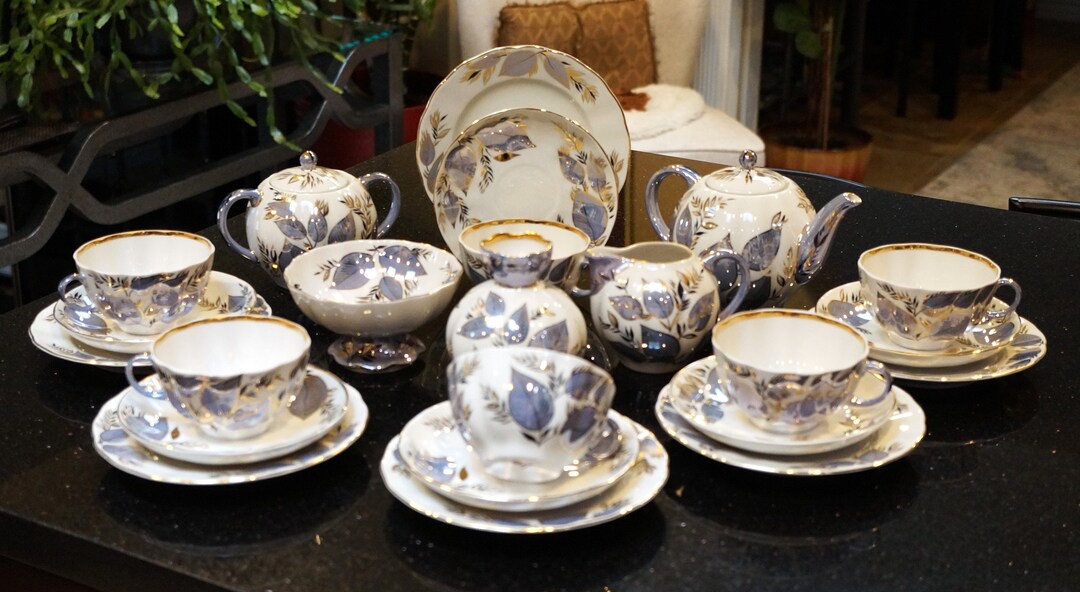Moonlight Tea Set LFZ Lomonosov Porcelain Tea Set for 6 Persons moonlight - Etsy