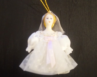 Poupée De Collection En Porcelaine - Costume Russe - Taille 33 Cm - Vintage