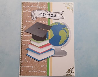 Congratulations card for teaching, doctor, diploma, high school diploma