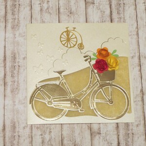Grußkarte Glückwunschkarte Geburtstagskarte Rehmädchen Fahrrad Mädchen Geschenk