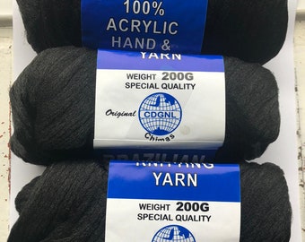 100% Acrylic hand and machine knitting Blended Yarn scale hair brazilian  wool hair 12 balls/lot
