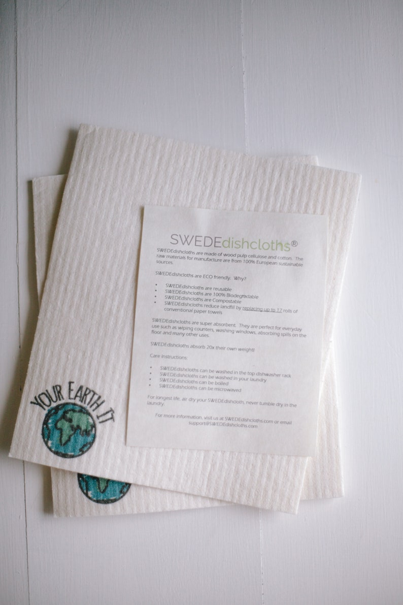 Unpaper Towels Zero Waste Kitchen Starter Kit Gift Set; Eco-Friendly Home Gift w Canvas Tote Dish Cloth /& Spray Bottle Beeswax fabric