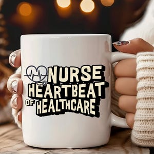 Nurse Heartbeat Mug: Healthcare Appreciation Gift