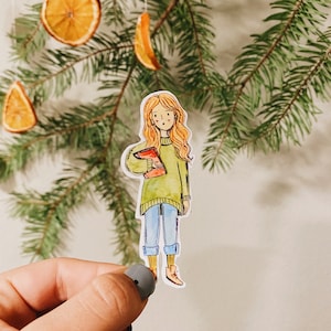 Custom Character Illustrated Person Waterproof Sticker. 3.5-4 inches| Custom Stickers| Personalized Gift| Illustrated People, couple, family