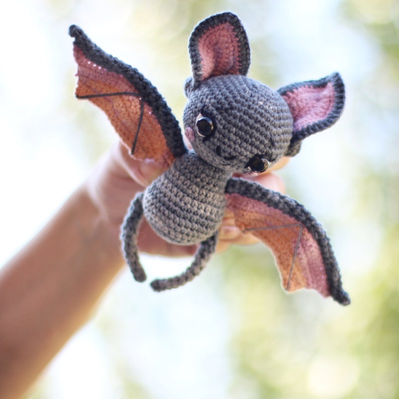 BAT crochet PATTERN stuffed bat cute baby gift nursery decor | Etsy