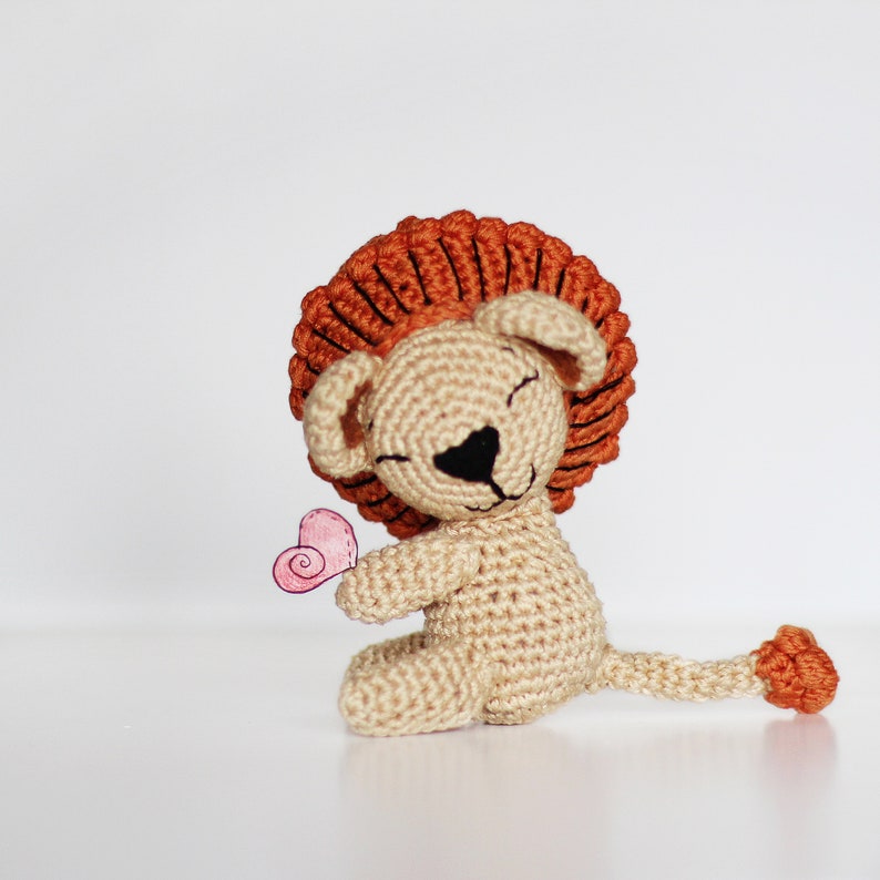PATTERN crochet LION pdf tutorial how crochet lion safari toy Etsy