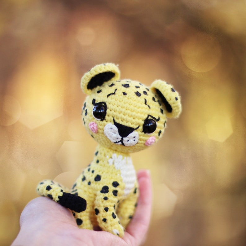LEOPARD crochet PATTERN cheetah tutorial pdf amigurumi africa Etsy