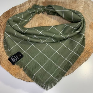 OLIVE Fray Bandana - Light Weight, Spring Flannel