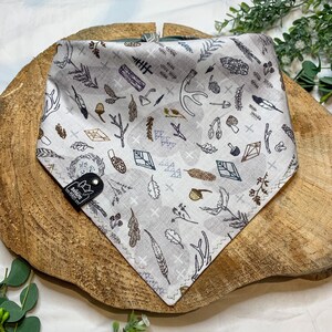 Forest Forager Double Sided Bandana 100% Cotton Geometric, Forest, Foraging image 5