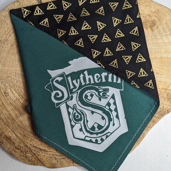 Slytherin Doppelseitiges Hundehalstuch