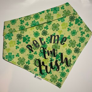 PET ME I'm Irish Bandana Personalization Vinyl image 2