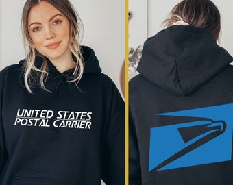 Postal Carrier - Hoodie - USPS United States Postal Service Worker Postal Wear Post Office Shirt Postal Shirt Unisex, USPS Sweatshirt