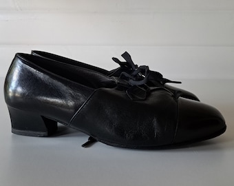 wunderschöne schwarze Granny - Halbschuhe *** Gr. 5