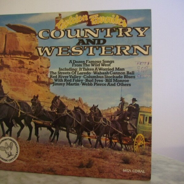 LP * Golden Favorites COUNTRY  and  WESTERN