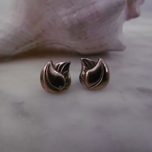 small dainty stud earrings gold image 1