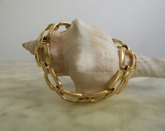 VINTAGE *** goldfarbiges Gliederarmband *** 70s