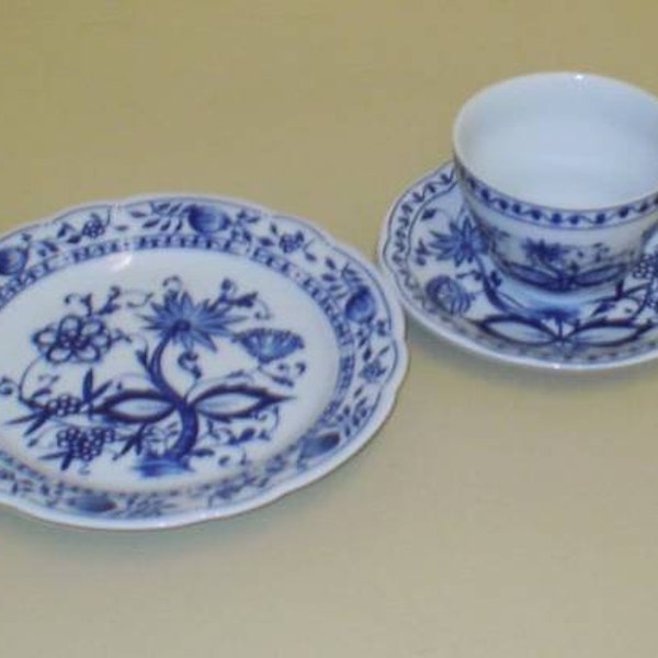 VINTAGE * Zwiebelmuster * 3 teil.Kaffeegedeck