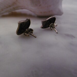 small dainty stud earrings gold image 2